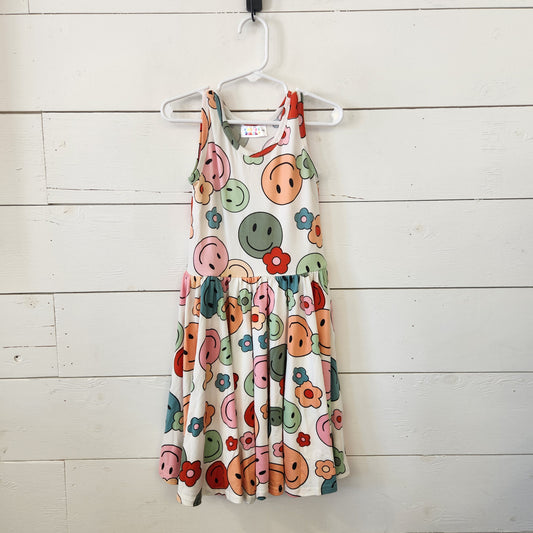 Size 5-6 | Dot Dot Smile Buttery Soft Smiles Tank Dress