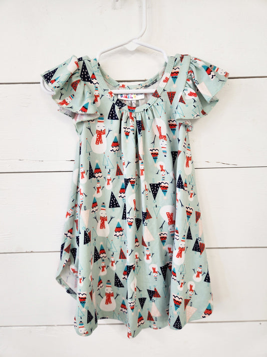 Size 12-24m | Dot Dot Smile Snowman Dress