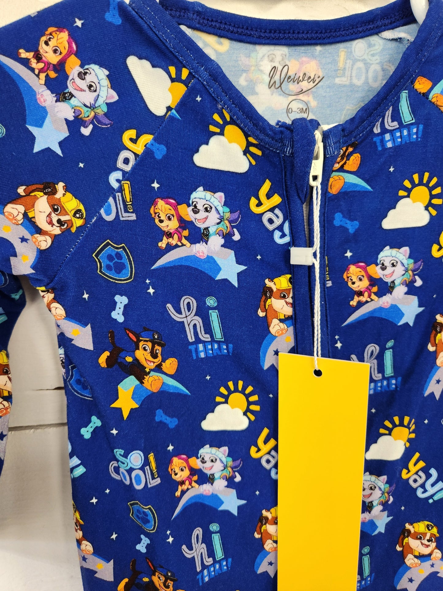Size 0-3m | WeiWei NWT Paw Patrol Zip Sleeper