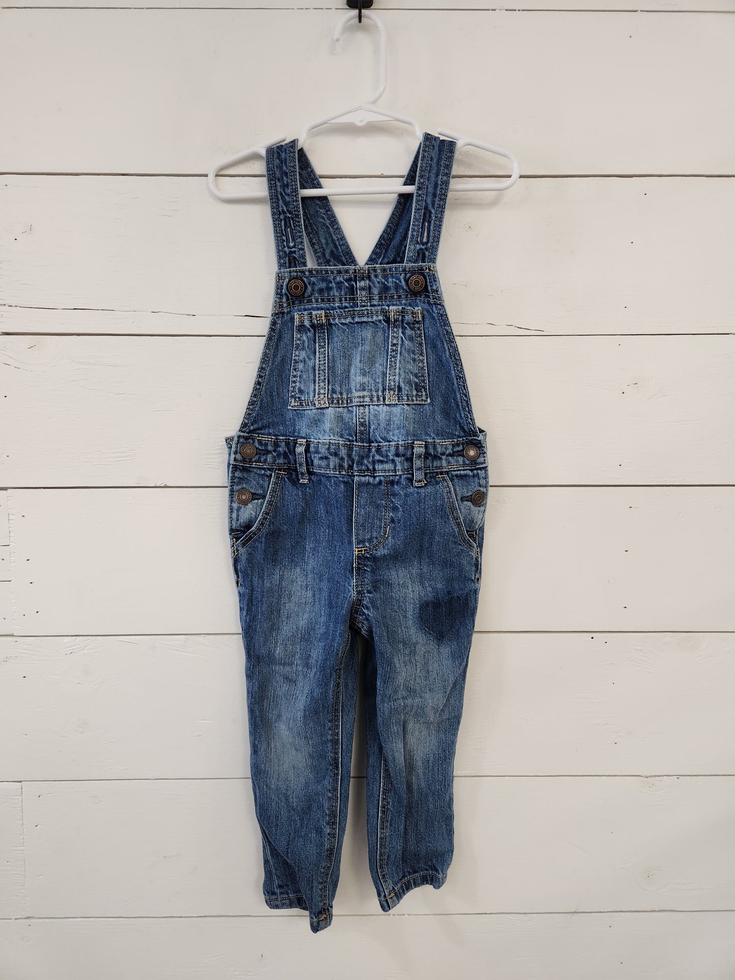 Size 2t | Gap Faded Heart Overalls