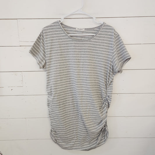 Size XL | Bearsland Grey Striped T-Shirt