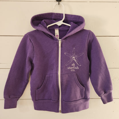 Size 2 | AK Starfish Co. Zip-Up Hoodie *shadow stain