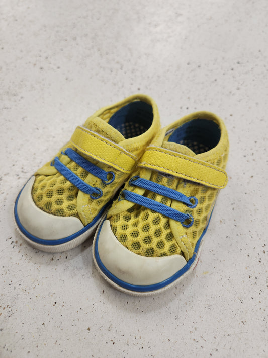 Size 5 | See Kai Run Yellow Mesh Velcro Shoes
