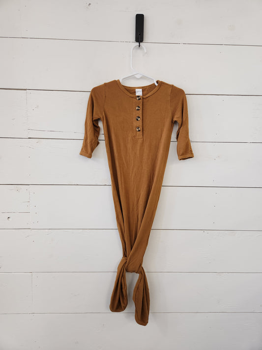 Size 3-6m | Lou Lou Tan Knotted Gown