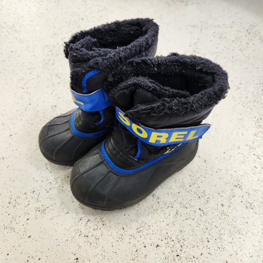 Size 10 | Sorel Black & Blue Snow Boots