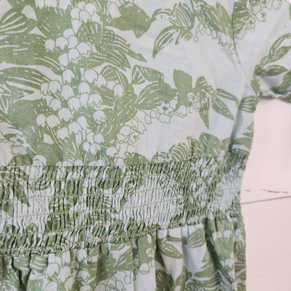 Size 3-6m | Kate Quinn Green & Blue Floral Romper