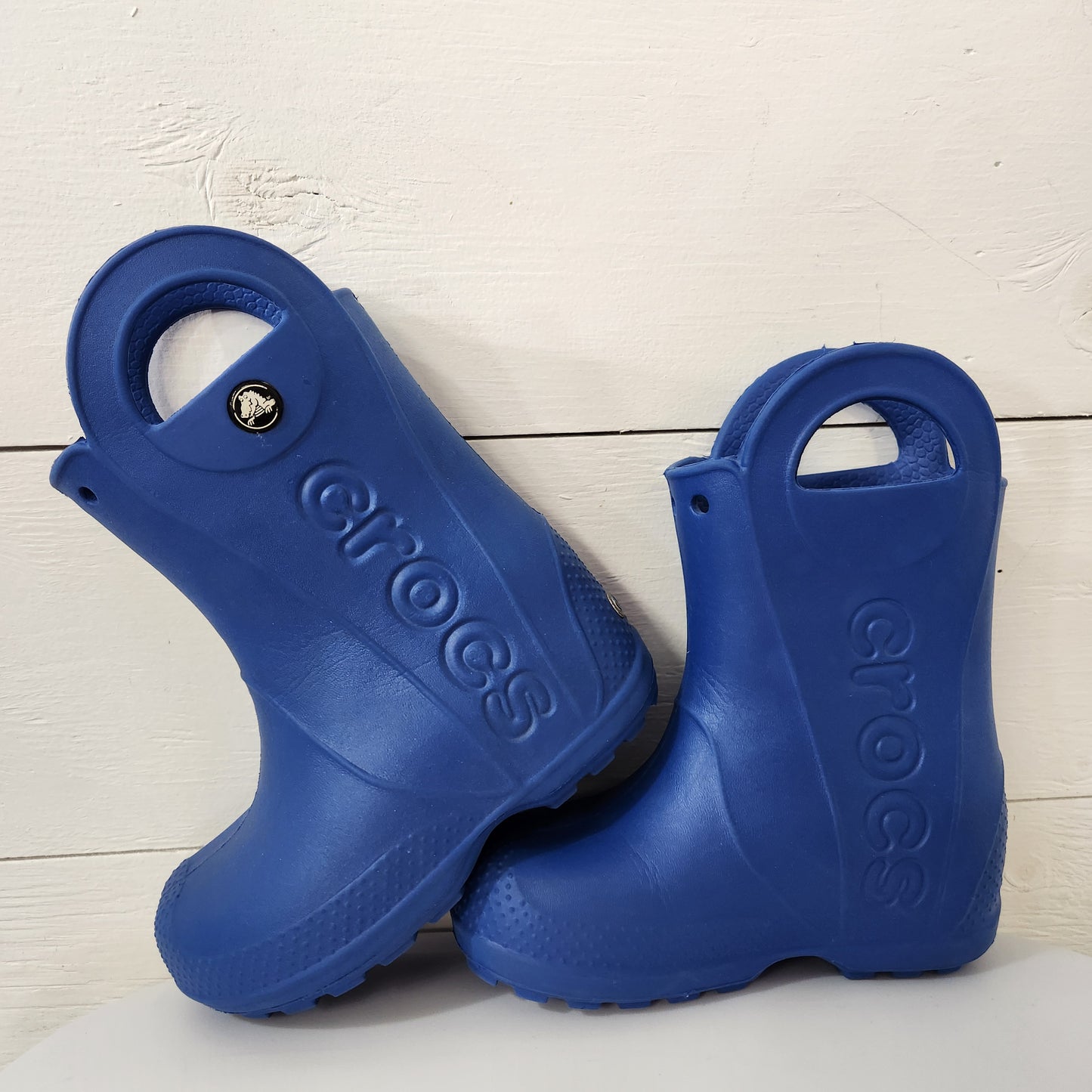 Size 10 | Crocs boots blue