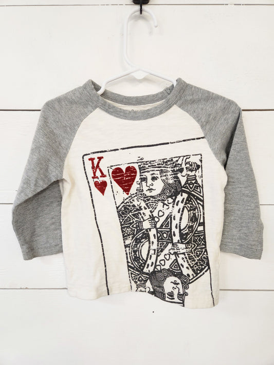 Size 12-18m | Baby Gap Card Raglan Shirt