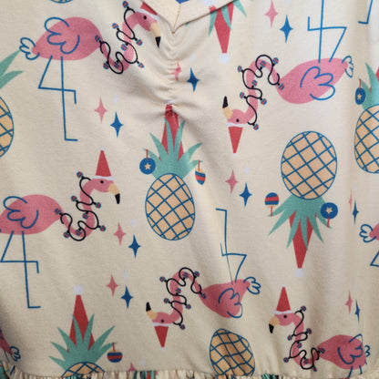 Size 2t | DotDotSmile Christmas flamingo dress