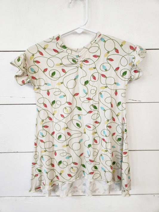 Size 12-24m | Dot Dot Smile Cream Christmas Lights Dress
