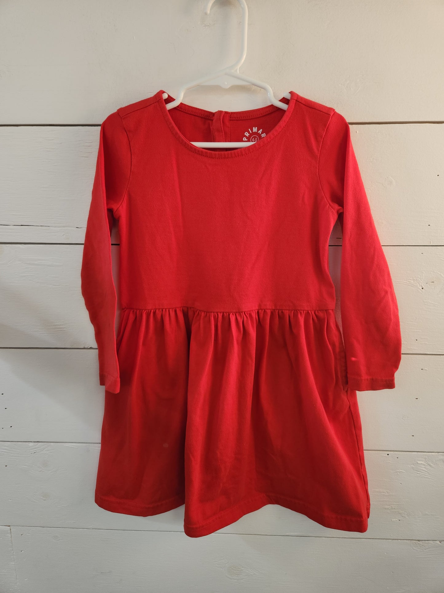Size 4-5 | Primary Red Dress W/ Pockets