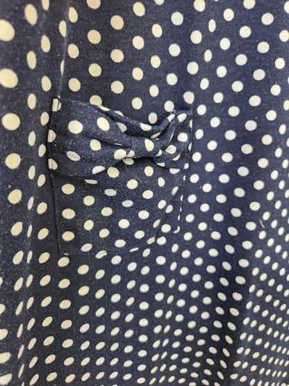 Size L | Hayden Girls Navy Polka Dot Dress