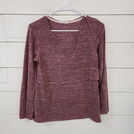 Size M | Bearsland Maroon Nursing Shirt