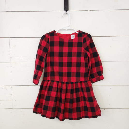 Size 4t | Gap Red & Black Buffalo Check Dress
