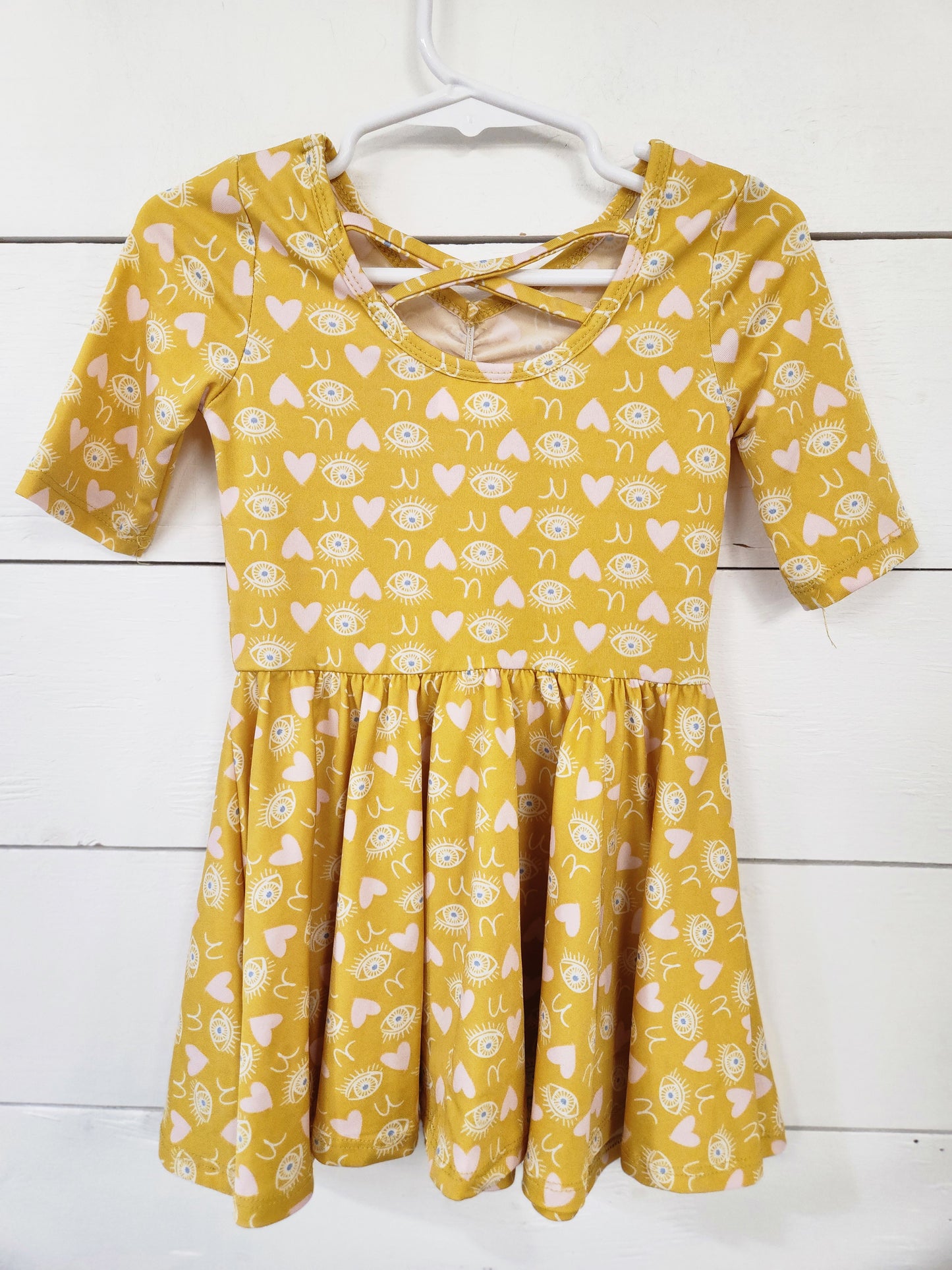 Size 2t | DotDotSmile Eye Heart U Dress