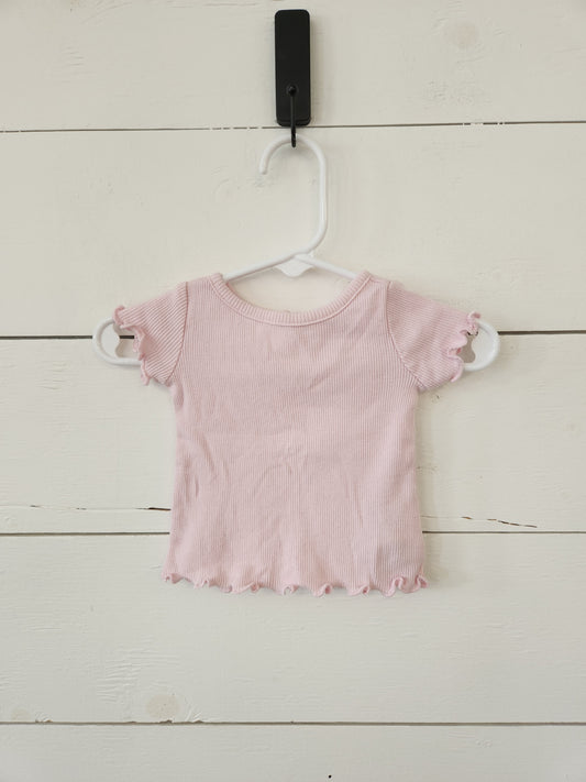 Size 0-3m | Gap Pink Ruffle Shirt