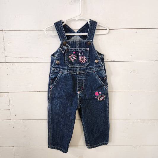 Size 12m | Carhartt Embroidered Denim Overalls