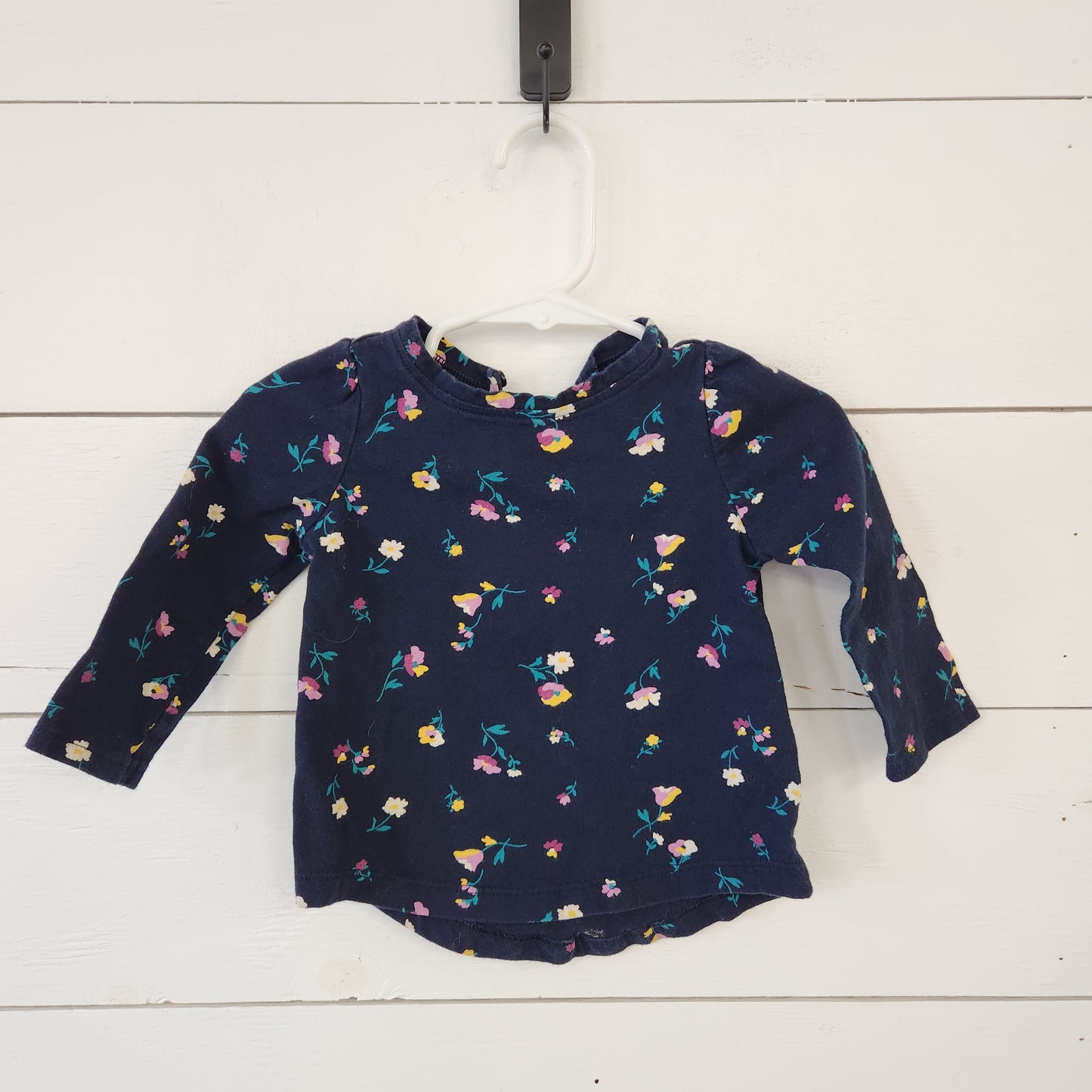 Size 6-12m | Gap Navy & Floral Shirt