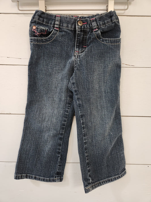Size 2t | Wrangler Denim Jeans - Pink Embroidery