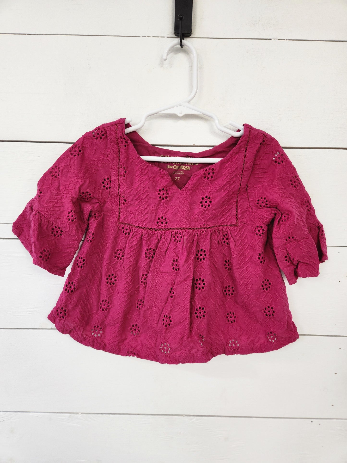 Size 2t | Oshkosh Eyelet Lace Shirt