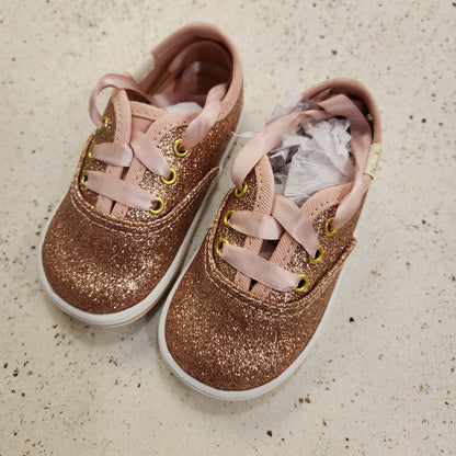 Size 4m | Kate Spade Keds Glitter Crib Rose Gold Shoes NIB