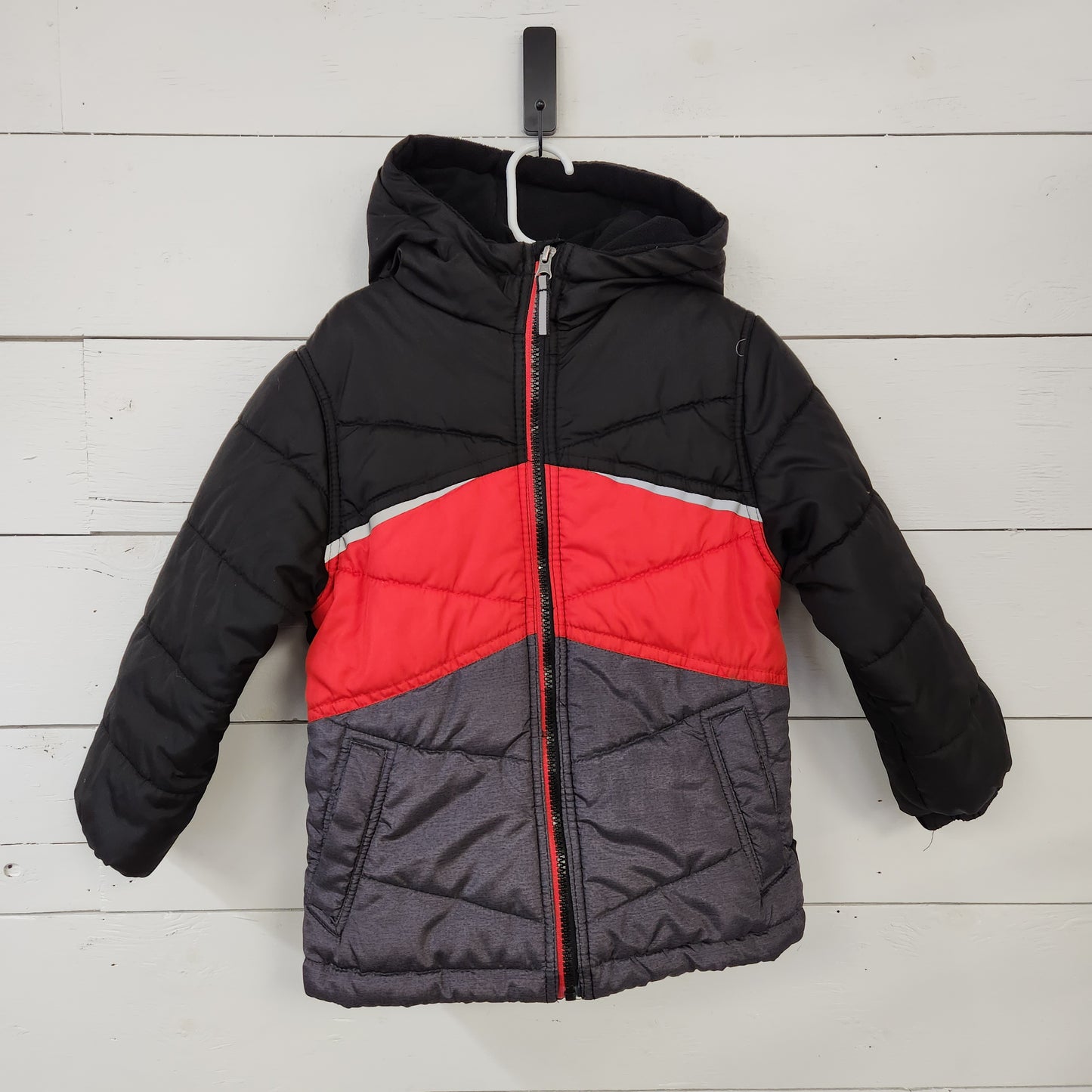 Size 5-6 | Pacific Trail Black & Red Winter Coat