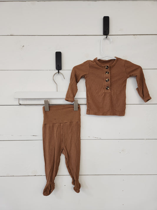 Size NB | Lou Lou Ribbed Set *stain