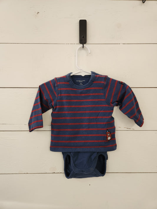 Size 1-2m | Polarn O. Pyret Shirt Bodysuit