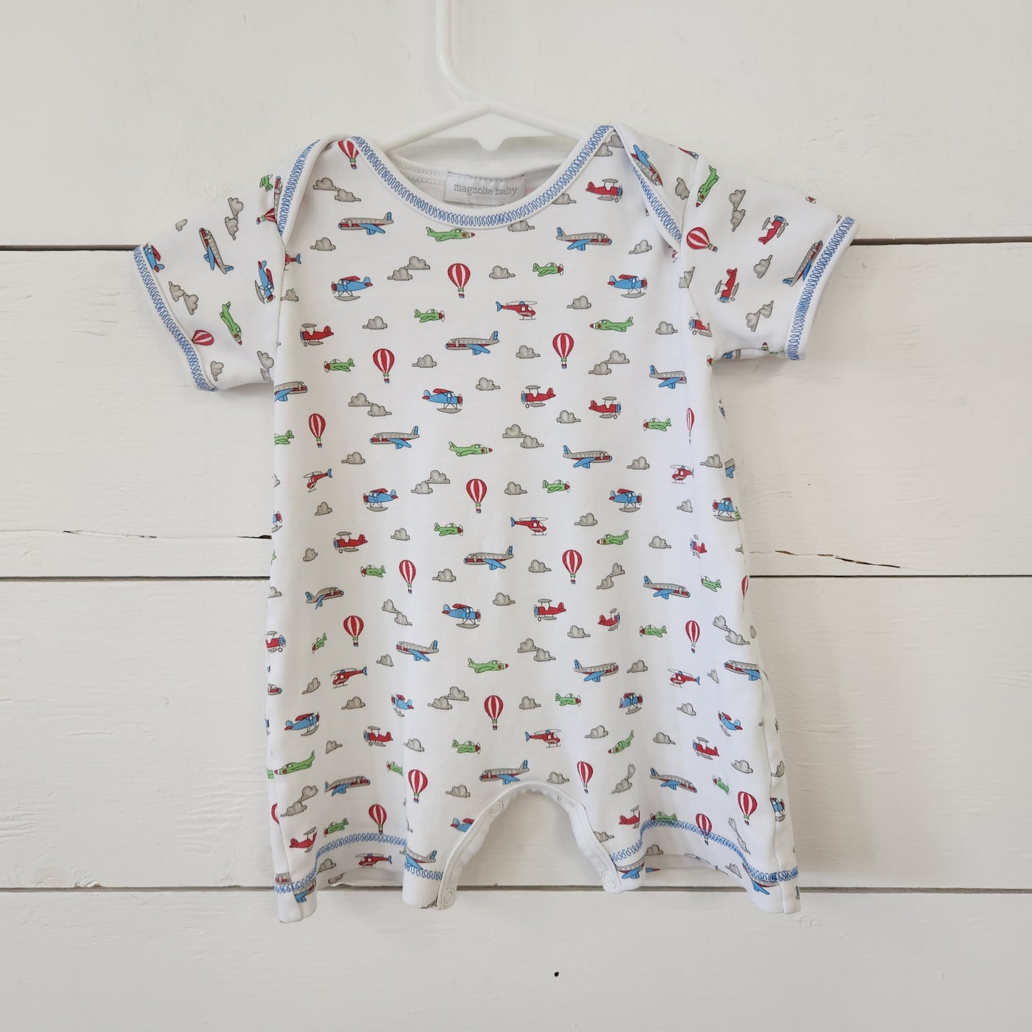 Size 3m | Magnolia Baby Plane Shortie Romper
