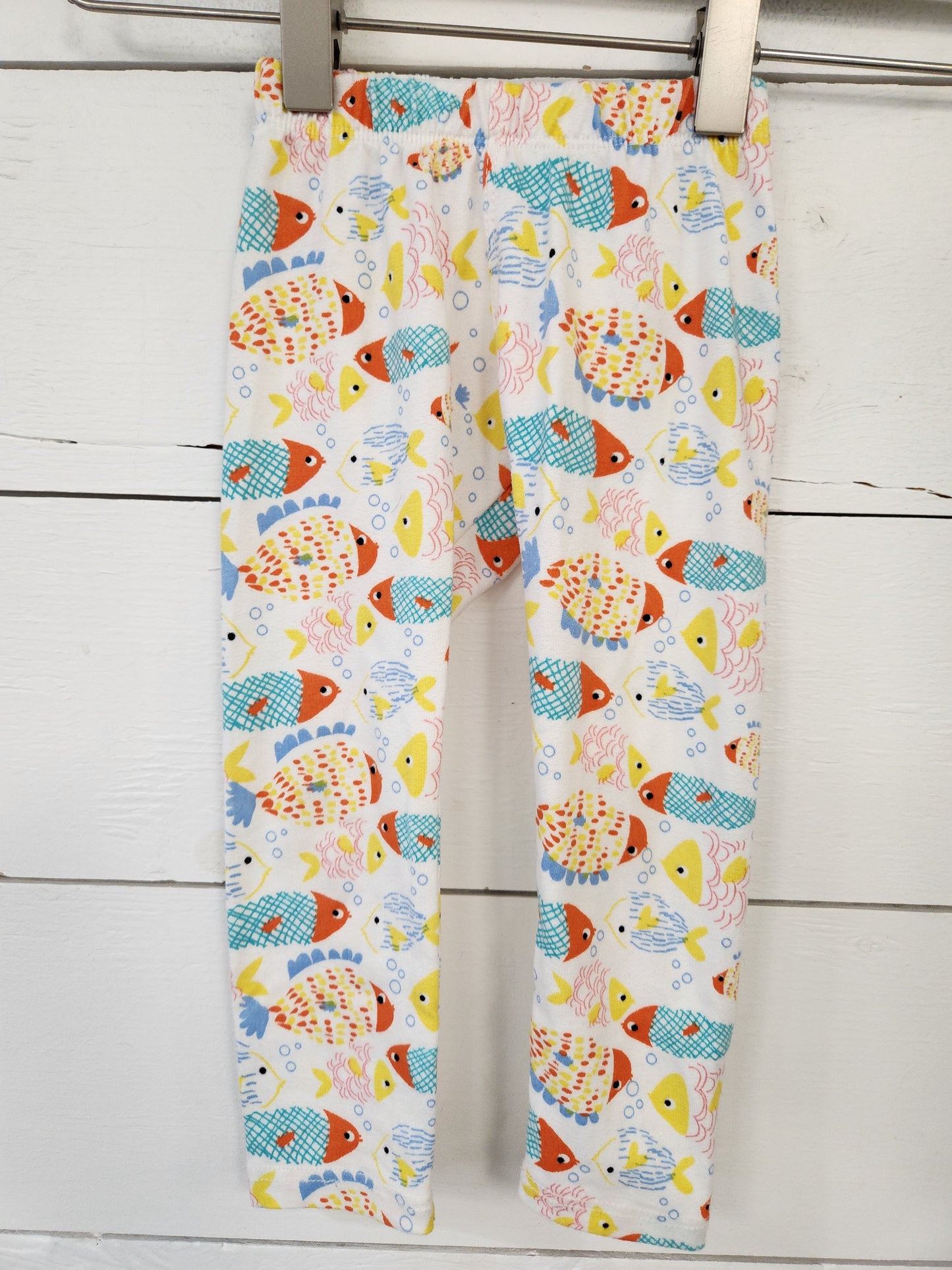 Size 2t | Dot Dot Smile Leggings - Fish