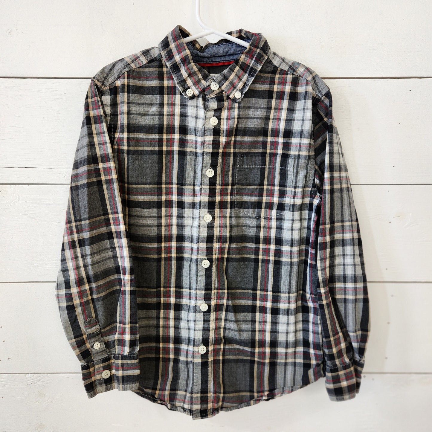 Size 7-8 | Gymboree Button Down Plaid