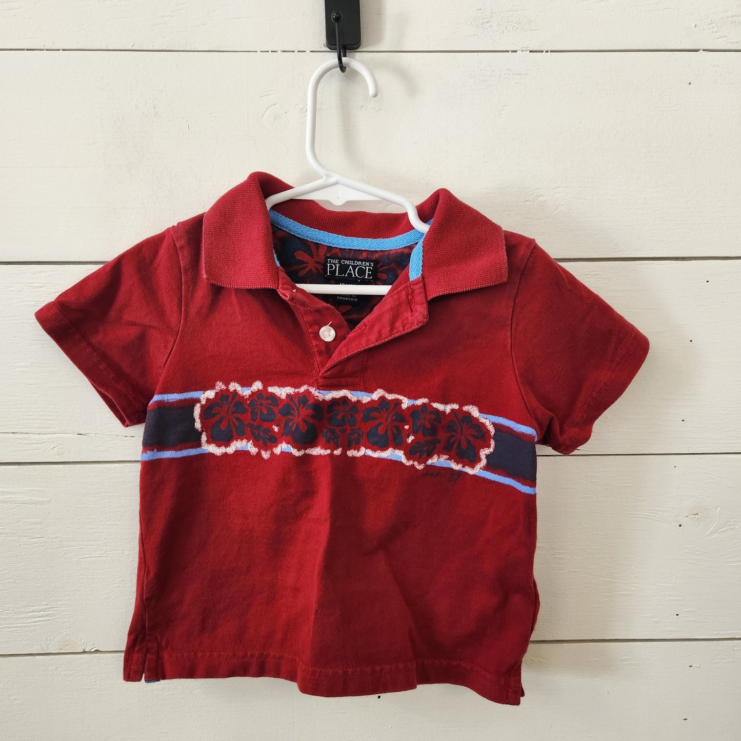 Size 18m | Place Red Hawaiian Polo