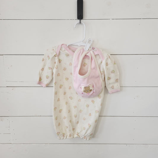 Size Newborn | Rene Rofe Cotton Sleep Sack + Bib
