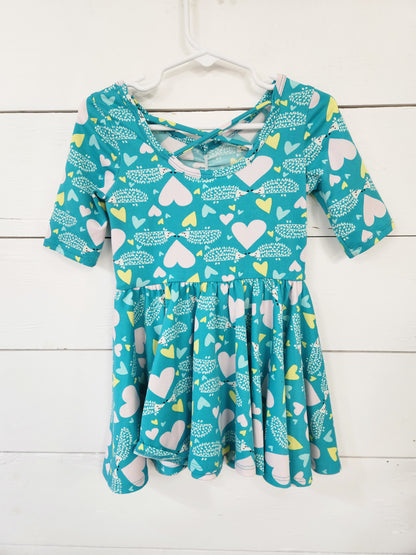 Size 2t | DotDotSmile Hedgehogs Dress