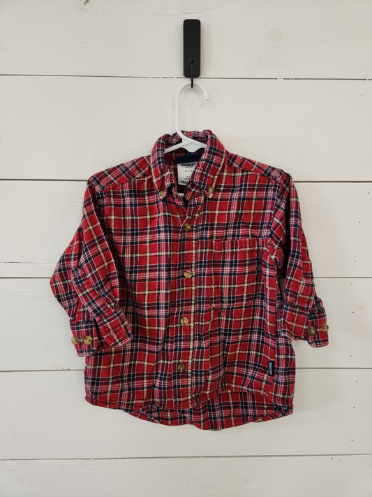 Size 2t | Osh Kosh Red Flannel Buttondown