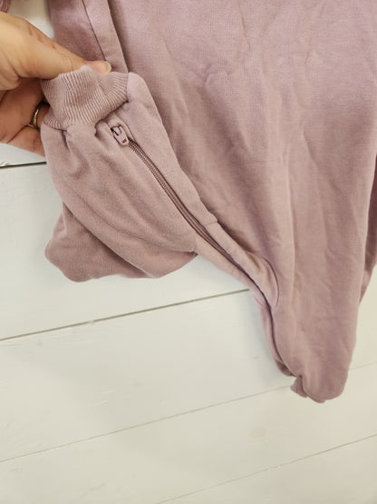 Size 12-18m | Gunamuna Lavender Zip Bottom Romper