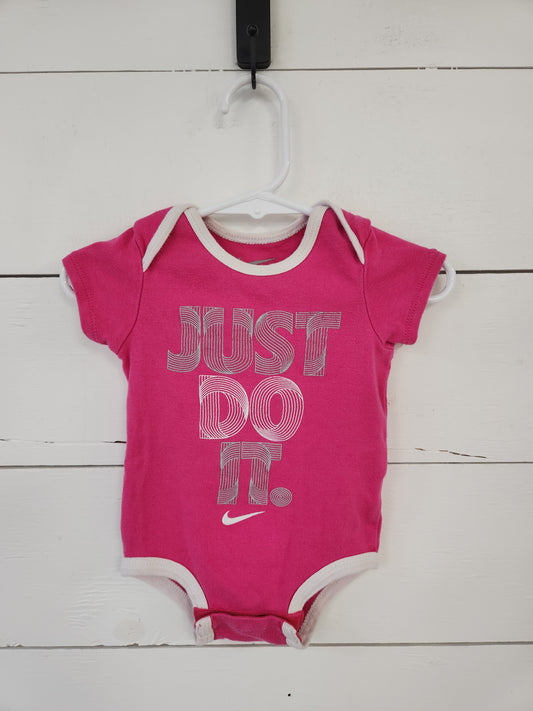 Size 0-6m | Nike Pink Just Do It Bodysuit
