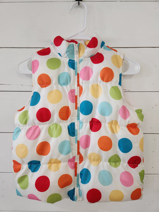 Size 10-12 | Gymboree Polka-Dot Puffer Vest