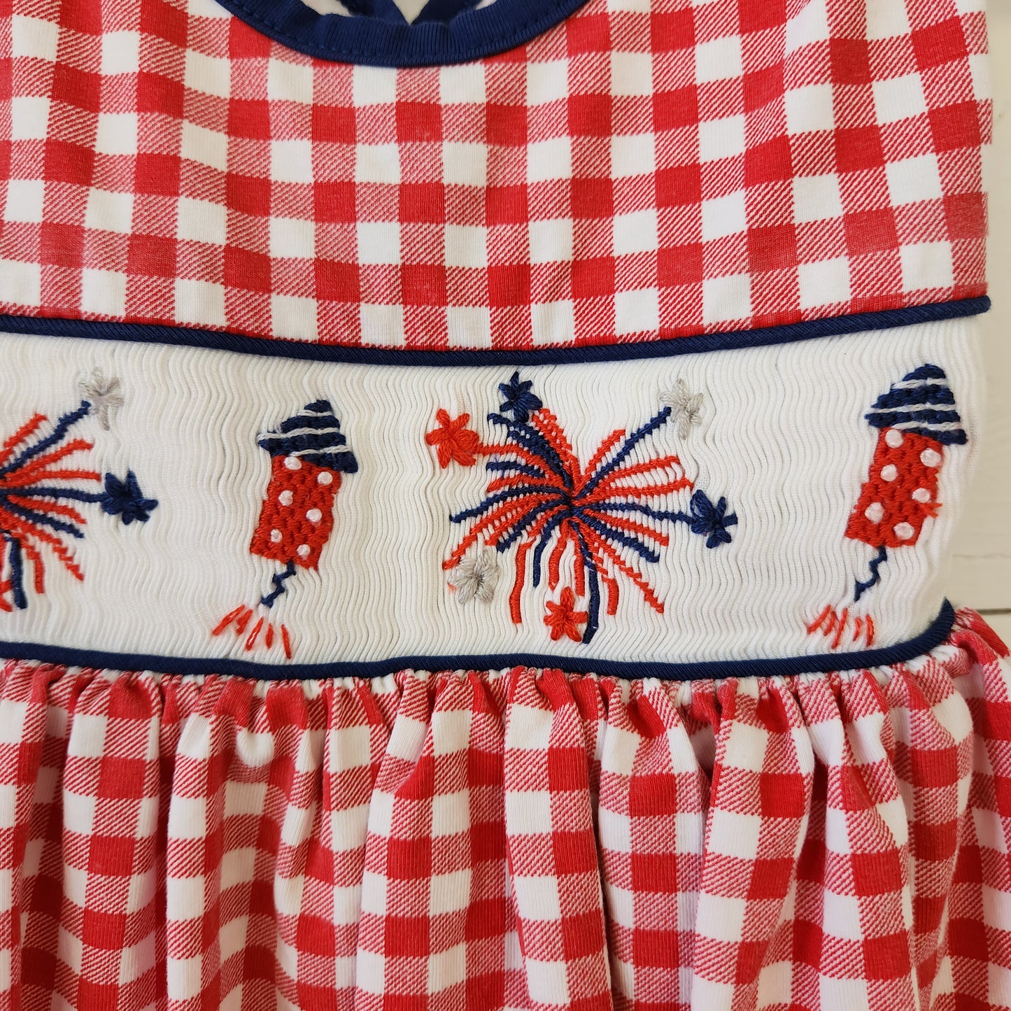 Size 2t | Babeeni Smocked Patriotic Dress