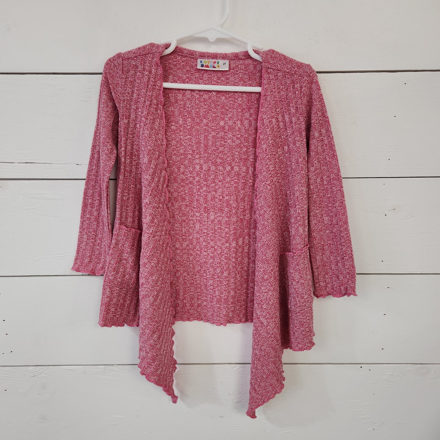 Size 2t | Dot Dot Smile Dark Pink Cardigan