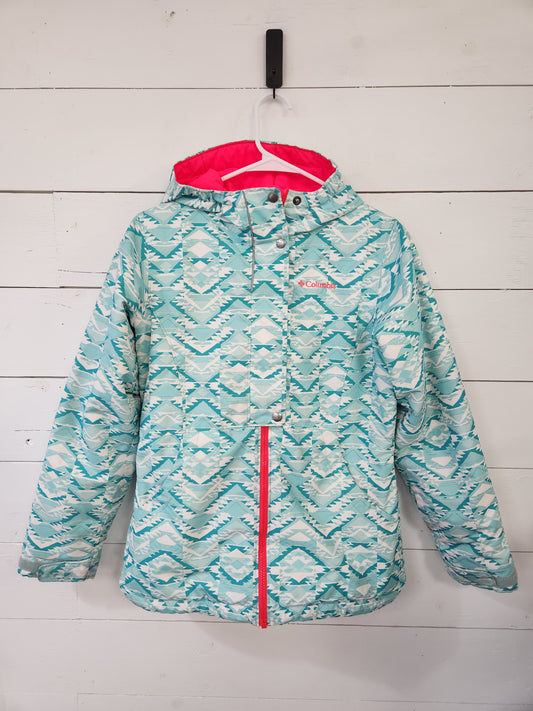 Size L | Columbia Teal Winter Coat *staining
