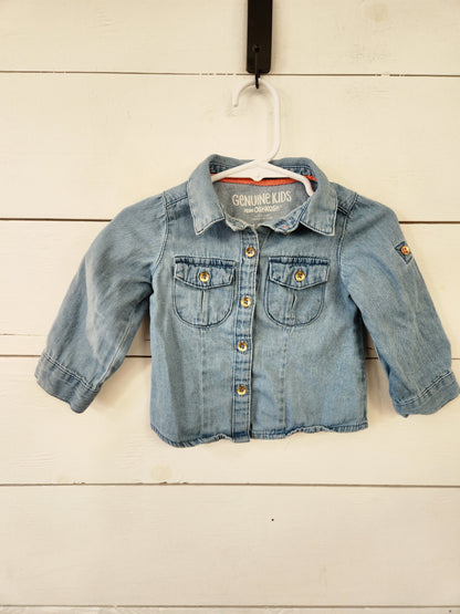 Size 12m | Oshkosh Denim Button Down Shirt