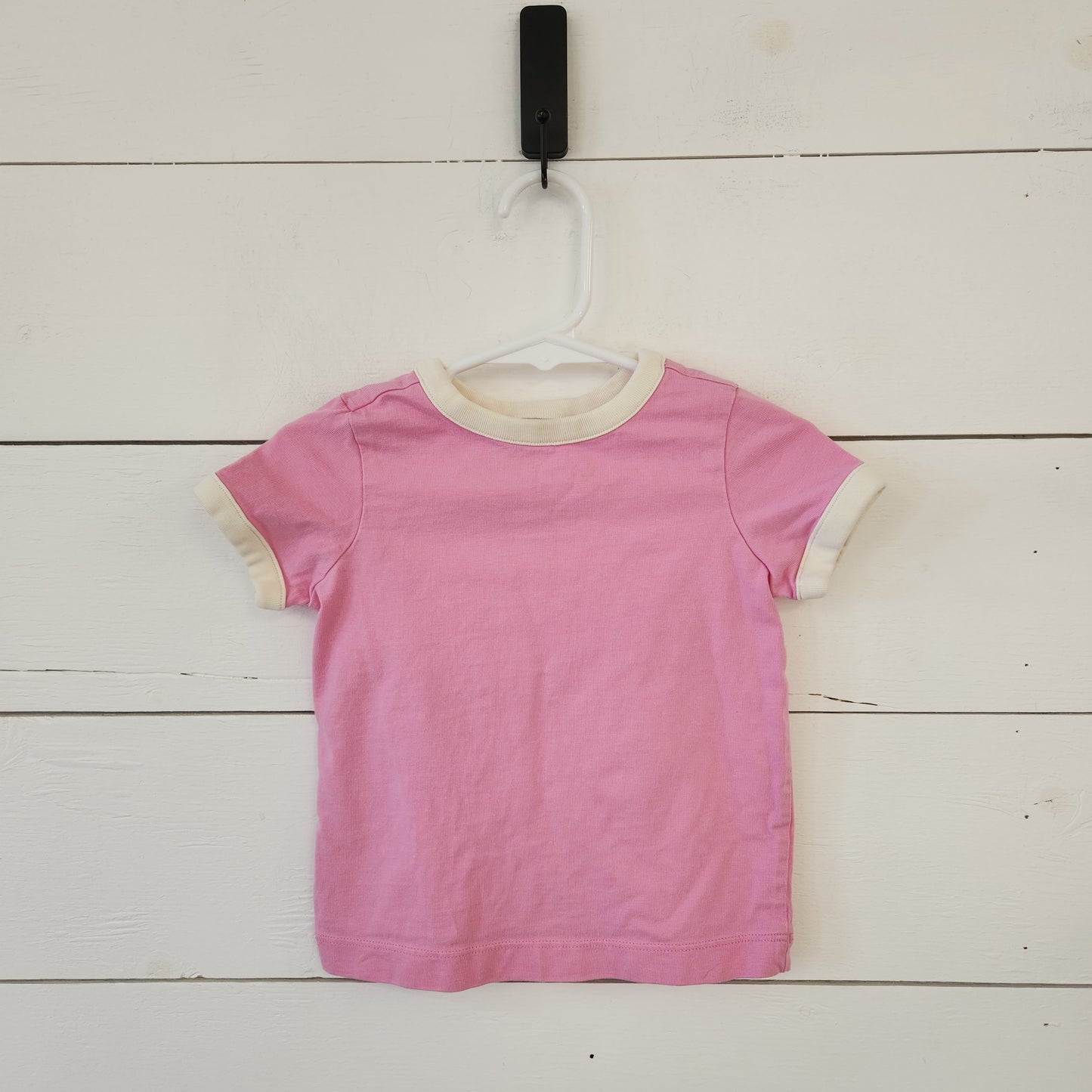Size 18-24m | Hanna Andersson Pink & Cream Shirt