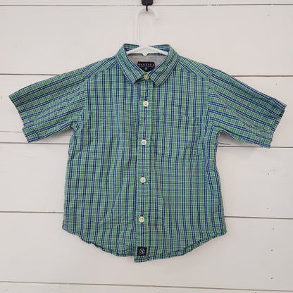 Size 4t | Nautica Green Button Up