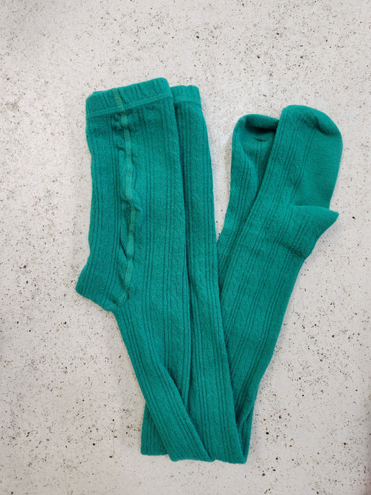 Size 7-8 | Little Stocking Co Green Tights