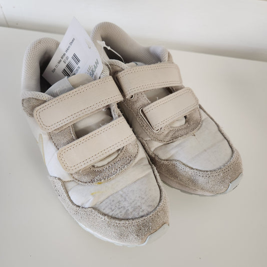Size 13 | Nike White Velcro Shoes *stains