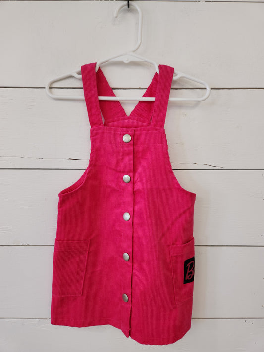 Size 2t | Barbie Corduroy Overall Dress