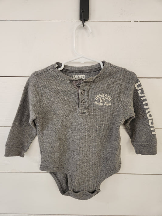 Size 18m | OshKosh Grey Cotton Bodysuit