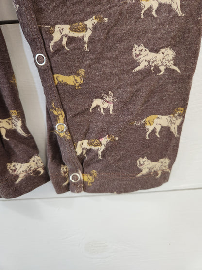 Size 12-18m | Kate Quinn Puppy Overalls *stain