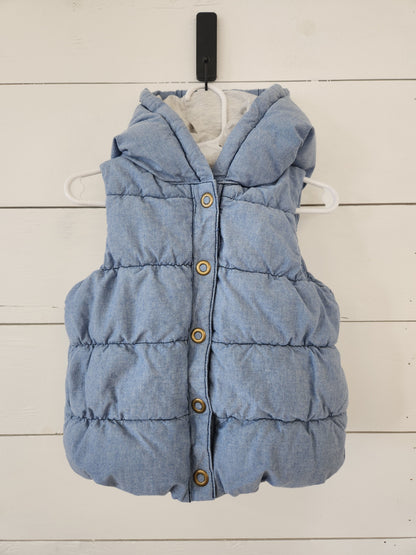 Size 2-3t | Gymboree Blue Bow Puffy Vest